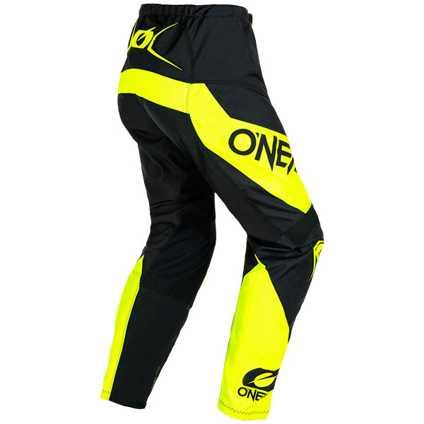 O Neal Element Pants Racewear V Black Neon Yellow Free Uk Delivery