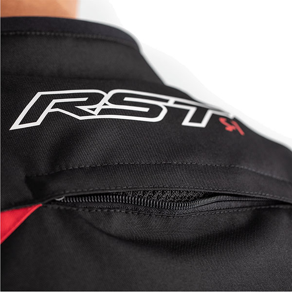 RST S 1 CE Textile Jacket Black Red White FREE UK DELIVERY