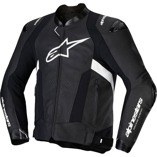 Alpinestars Missile V3 Leather Jacket - Black / White - FREE UK DELIVERY