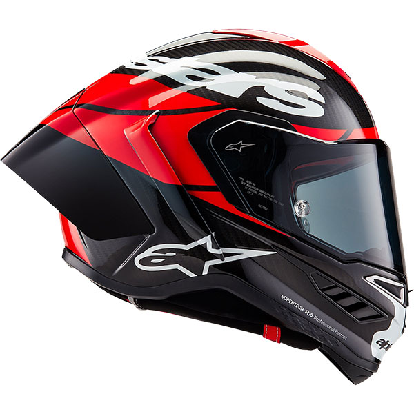 Alpinestars Supertech R10 - Element Black Carbon / Bright Red / Gloss ...