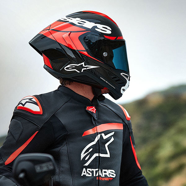 Alpinestars Supertech R10 - Element Black Carbon / Bright Red / Gloss ...