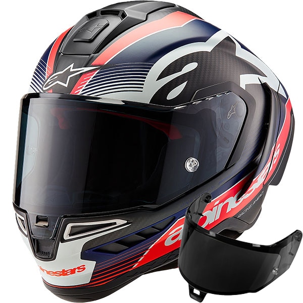 Alpinestars Supertech R10 - Team Black Carbon / Red Fluo / Matt Blue ...