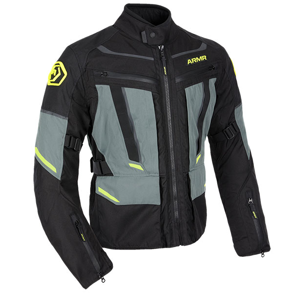 ARMR Kumaji 3.0 Waterproof Jacket Black Green Fluo Yellow