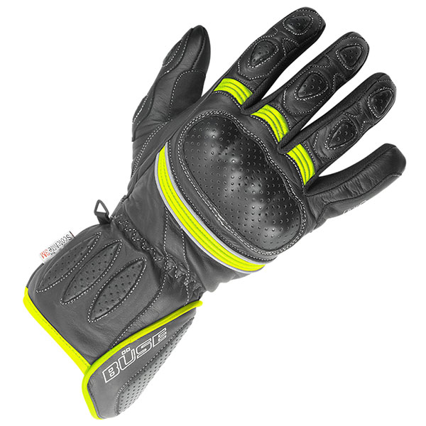 Image of Buse Pit Lane Gloves - Black / Yellow