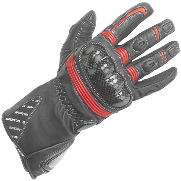 Image of Buse Misano Gloves - Black / Red