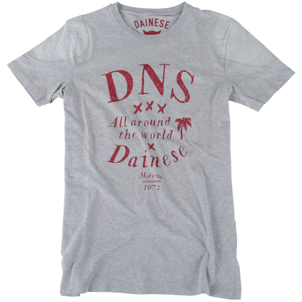 Dainese All Around The World T-Shirt - Heather Grey