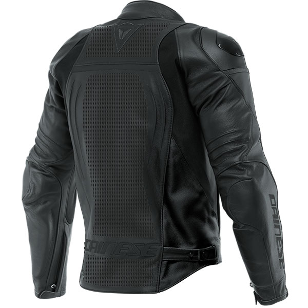 Dainese Racing 4 Perforated Leather Jacket - Black / Black - FREE UK ...