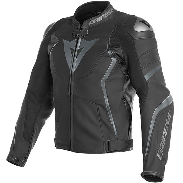 Image of Dainese Avro 4 Leather Jacket - Matt Black / Anthracite