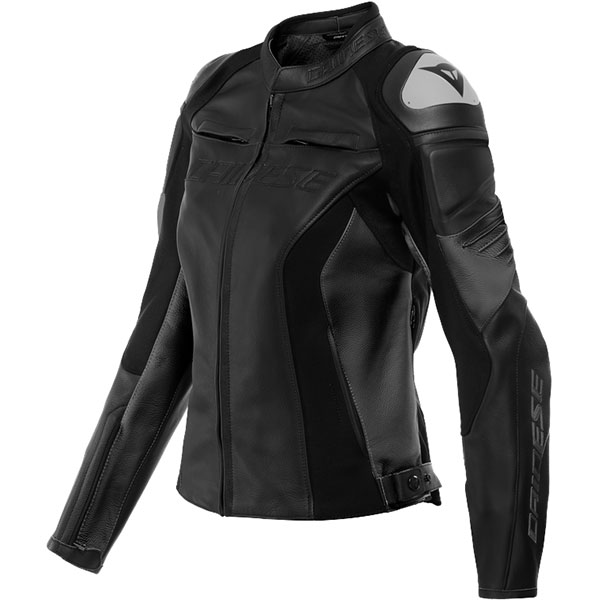 Dainese Ladies Racing 4 Leather Jacket - Black / Black - FREE UK DELIVERY