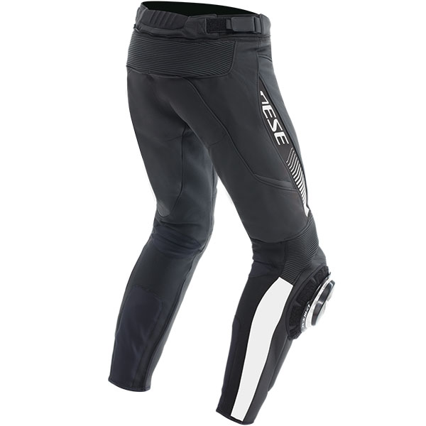 Dainese Super Speed Leather Trousers - Black / White - FREE UK DELIVERY