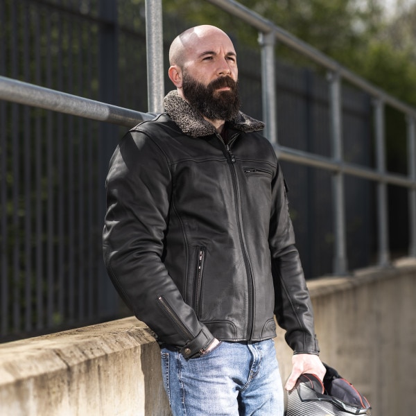 A black hotsell leather jacket