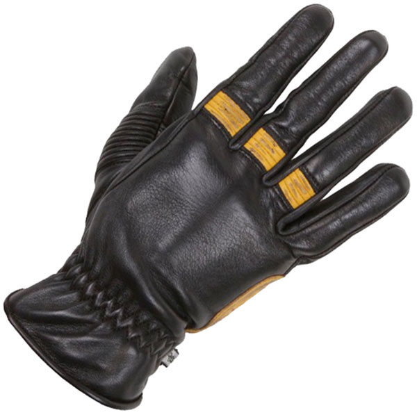 Helstons Leather Velvet Pull-up Gloves