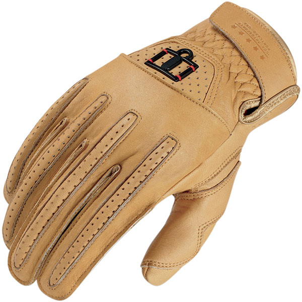 Icon Rimfire Leather Gloves - Tan