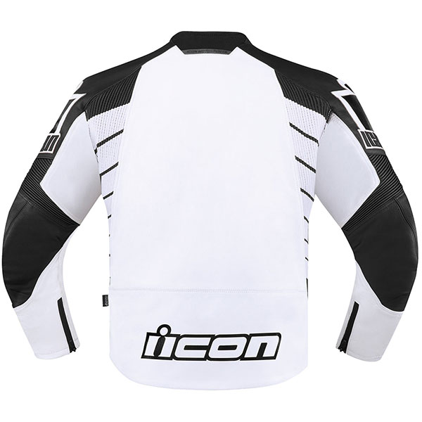 Icon Hypersport 2 CE Leather Jacket - White - FREE UK DELIVERY