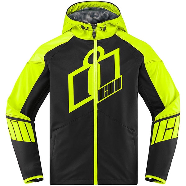 Icon Merc Crusader Textile Jacket - Fluo Yellow / Black review