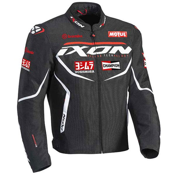 Ixon Matrix Evo Textile Jacket - Black / White / Red - FREE UK DELIVERY