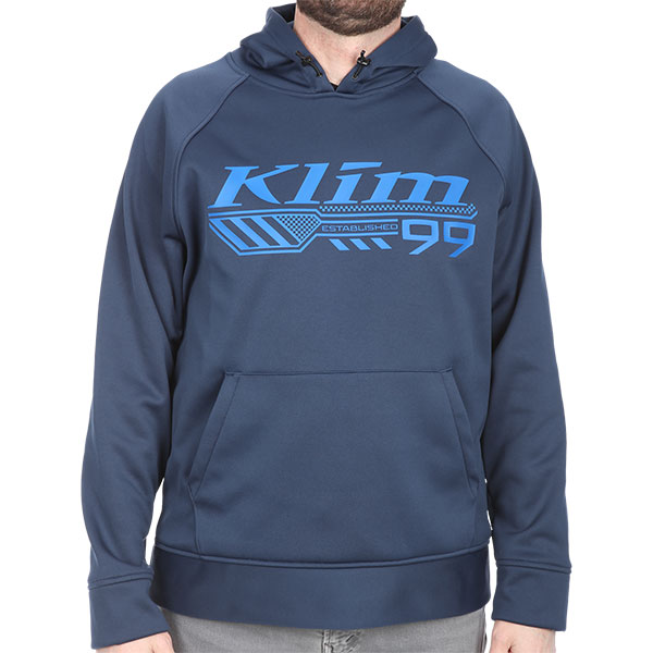 Klim Foundation Pullover Hoodie - Dress Blues / Imperial Blue - FREE UK ...