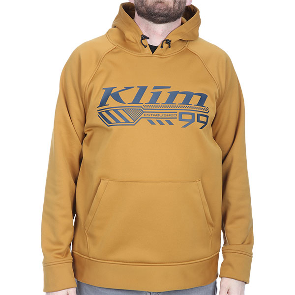 Klim Foundation Pullover Hoodie - Golden Brown / Dress Blues - FREE UK ...