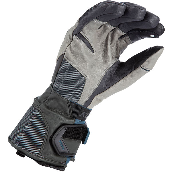 Klim Badlands Gore-Tex Long Gloves - Monument Grey / Petrol - FREE UK ...