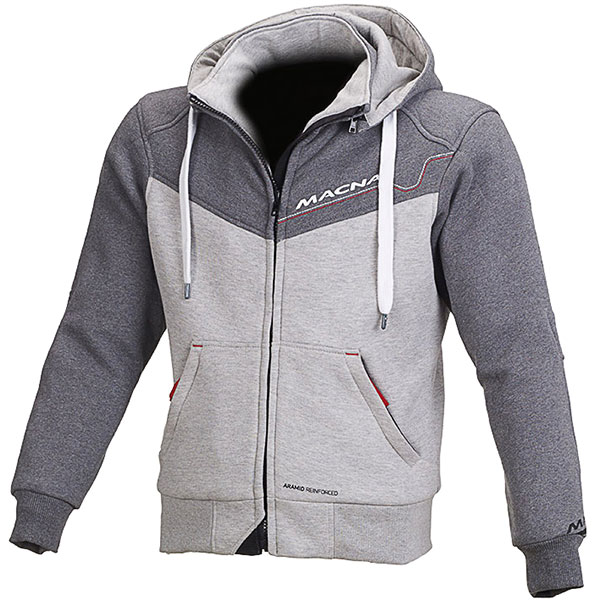 Macna Freeride Textile Jacket - Light Grey / Dark Grey