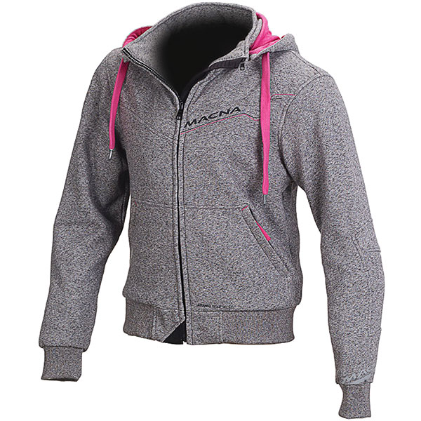 Macna Ladies Freeride Textile Jacket - Light Grey / Pink review