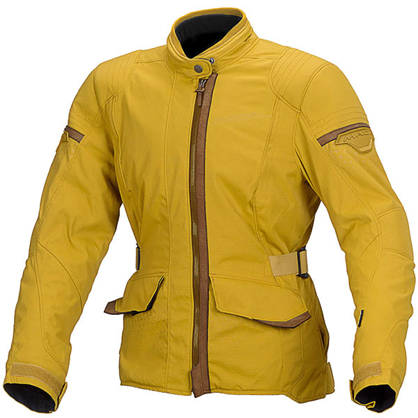 Macna Ladies Shine Textile Jacket - Ochre Yellow