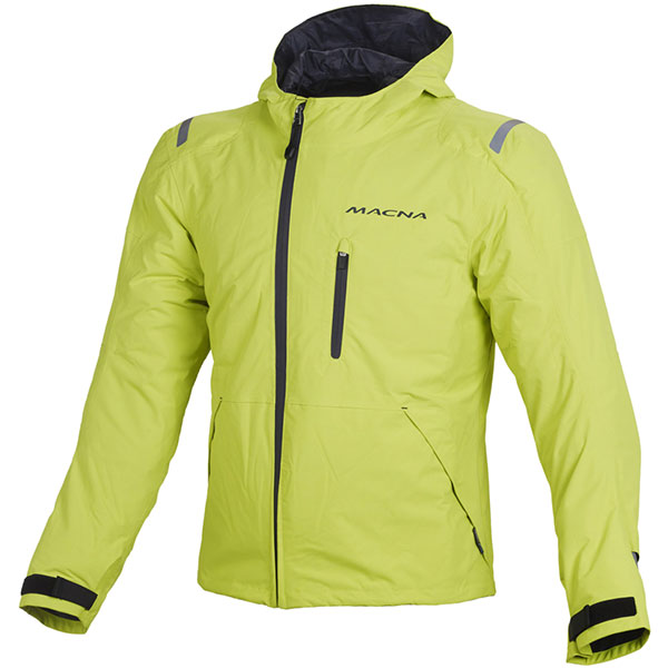 Macna Refuge Textile Jacket - Neon Yellow / Grey