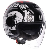 AGV Eteres - History Matt Black / White / Red