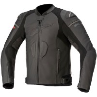 Alpinestars GP Plus R V3 Rideknit Leather Jacket - Black / Black