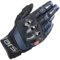 Alpinestars Halo Leather Gloves - Dark Blue / Black