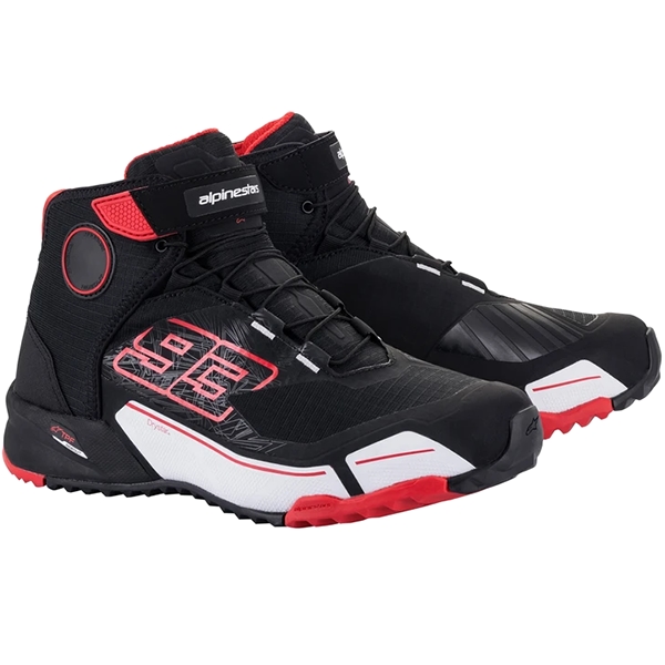 Alpinestars MM93 CR-X Drystar Riding Shoes - Black / Red / White