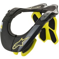 Alpinestars BNS Tech-2 Neck Brace - Black / Yellow Fluo