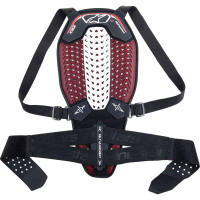 Alpinestars Nucleon Plasma Back Protector - Black / White / Red