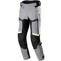 Alpinestars Bogota Pro Drystar 4 Seasons Textile Trousers - Ice Grey / Dark Grey / Yellow Fluo