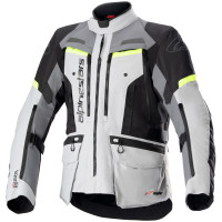 Alpinestars Bogota Pro Drystar Textile Jacket - Ice Grey / Dark Grey / Yellow Fluo