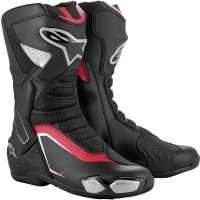 Alpinestars SMX-6 V3 Boots - Black / Silver / Red