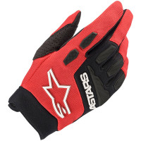 Alpinestars Full Bore Textile Gloves - Bright Red / Black