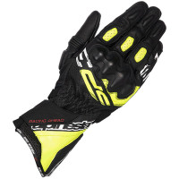 Alpinestars SP-3 Leather Gloves - Black / Yellow Fluo / White