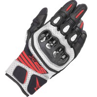 Alpinestars SP X Air Carbon V2 Gloves - Black / White / Fluo Red