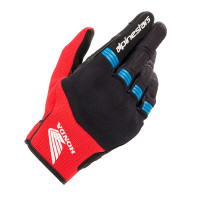 Alpinestars Honda Copper Gloves - Black / Bright Red / Blue