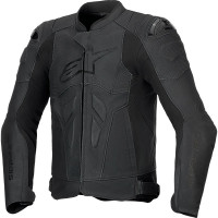 Alpinestars Dusk Airflow Leather Jacket - Black / Black