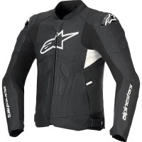 Alpinestars Dusk Airflow Leather Jacket - Black / White