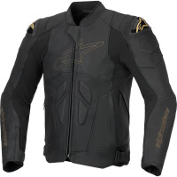 Alpinestars Dusk Leather Jacket - Black Laser