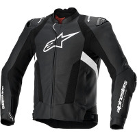 Alpinestars Missile V3 Airflow Leather Jacket - Black / White