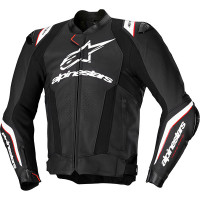 Alpinestars Missile V3 Ignition Leather Jacket - Black / White