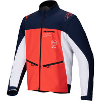 Alpinestars Lite-Dura Softshell Jacket - Navy / Hot Orange / White