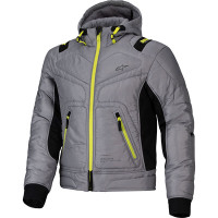 Alpinestars Mohobbs Waterproof Textile Jacket - Lunar Grey / Lime Punch