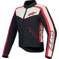 Alpinestars Stella T-Dyno WR Textile Jacket - Black / Ecru / Bright Red