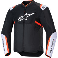 Alpinestars T-SPS Air V2 Textile Jacket - Black / White / Fluo Red