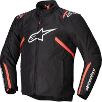 Alpinestars T-SPS V2 Waterproof Textile Jacket - Black / White / Red Fluo